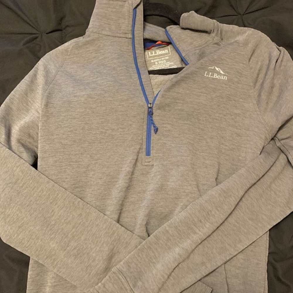 LL BEAN fleece quarter zip